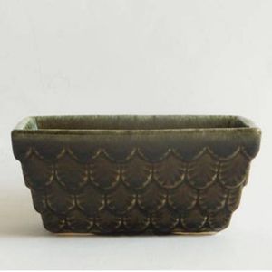 Vintage Olive Green Planter